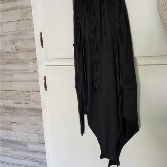 “Portia” Fringe Halter Bodysuit - Picture 10 of 10